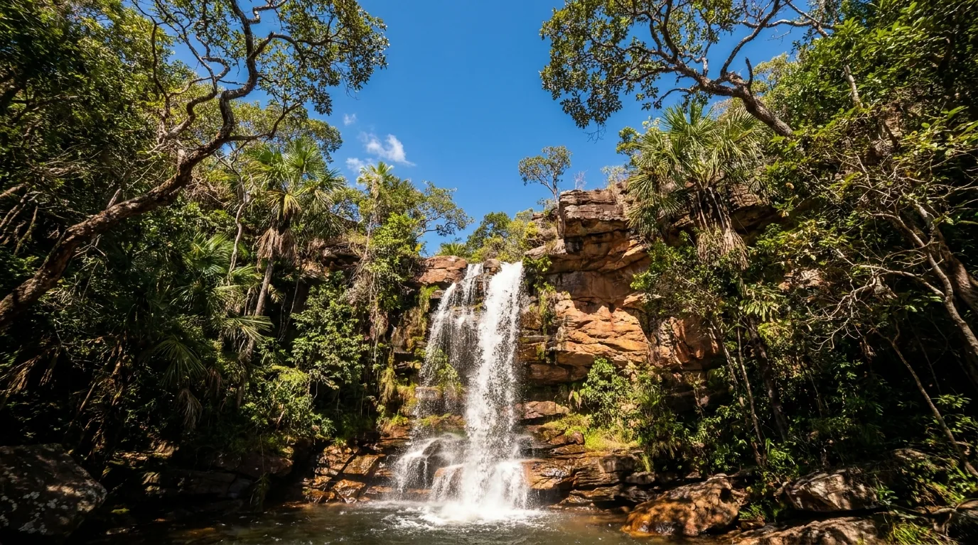 Banho dos Macacos — cachoeira em Goias, Brasil