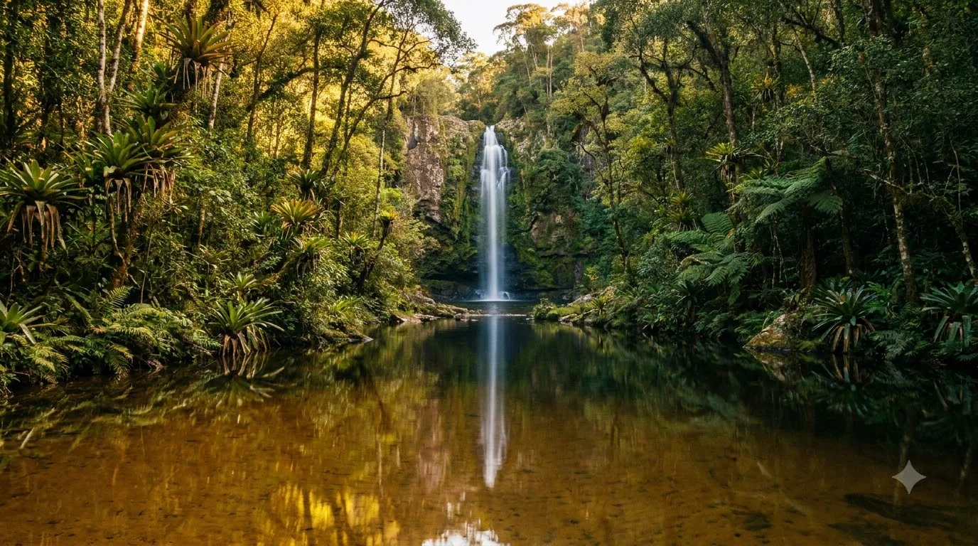 Cha — cachoeira em Rio de Jeneiro, Brasil