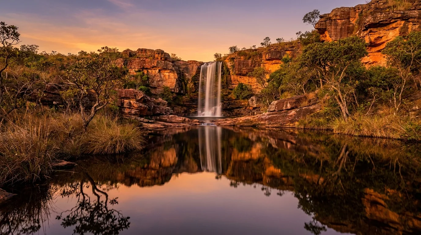 Poço Sereno — cachoeira em Goias, Brasil